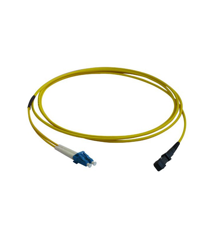 Fibre optique Duplex MTRJ LC OS2 Monomode 9 125 LSOH jaune 3 mètres